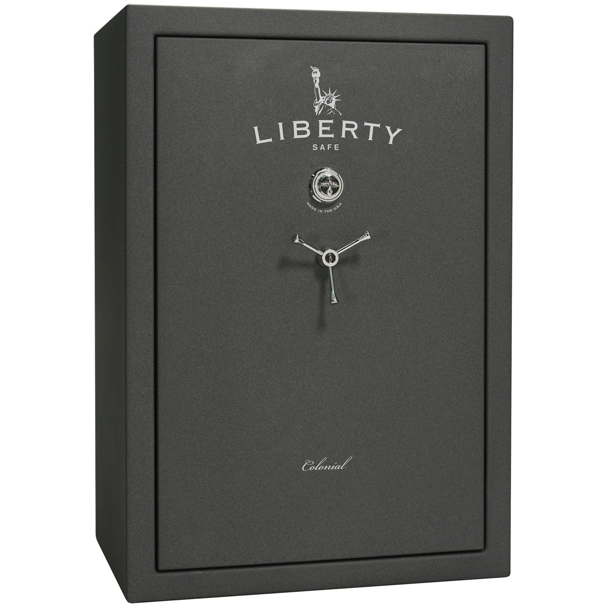 Colonial Series | Level 4 Security | 75 Minute Fire Protection | 35 | DIMENSIONS: 60.5"(H) X 42”(W) X 22"(D*) | Granite Textured | Mechanical Lock - closed