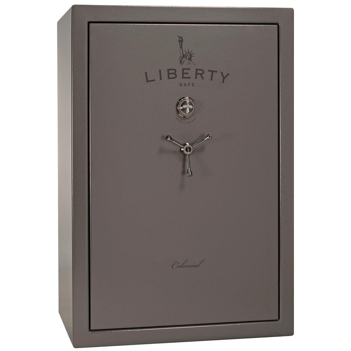 Colonial Series | Level 4 Security | 75 Minute Fire Protection | 35 | DIMENSIONS: 60.5"(H) X 42”(W) X 22"(D*) | Gray Gloss | Mechanical Lock - closed
