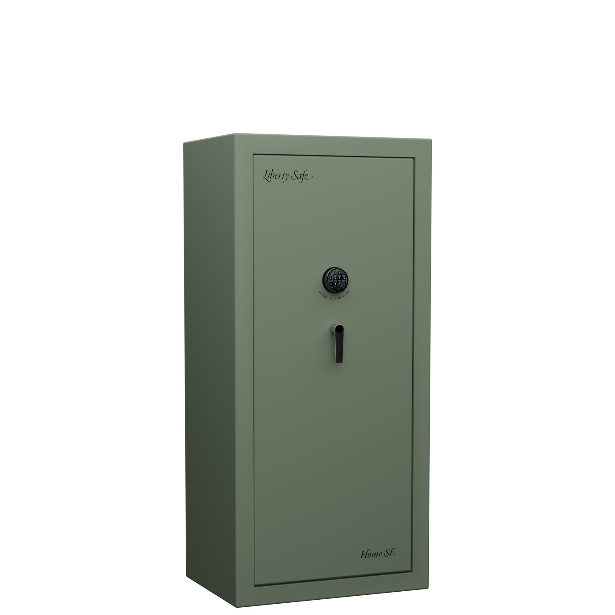 Home SE | Home Series 20 | Level 4 Security | 90 Minute Fire Protection | Dimensions: 60.5"(H) x 28"(W) x  20"(D) | Frontier Sage Textured Limited Edition Safe Colors - Closed Door
