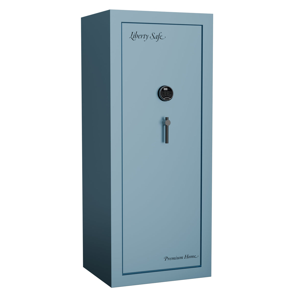 Premium Home Series | Level 7 Security | 2 Hour Fire Protection | 17 | Dimensions: 60.25&quot;(H) x 24.5&quot;(W) x 19&quot;(D) | Azure Sky Gloss Limited Edition Safe Colors - Closed Door