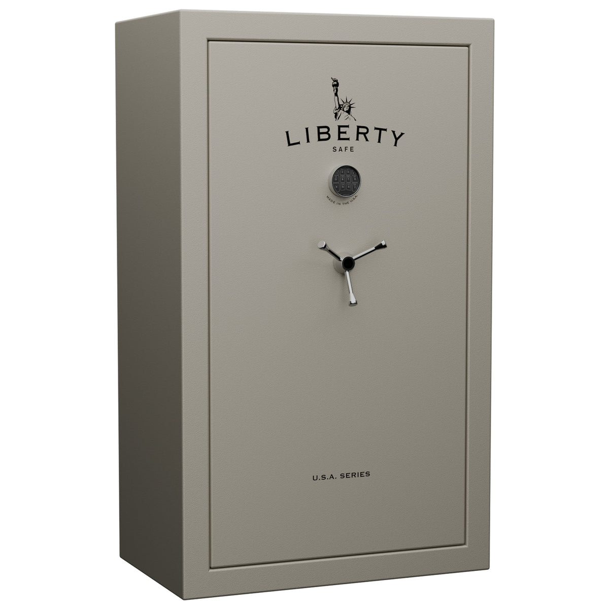 USA Series | Level 3 Security | 60 Minute Fire Rating | 36 | Dimensions: 60.5"(H) x 36"(W) x 22"(D) | Canvas Beige Textured Limited Edition Safe Colors | Electronic Lock - Closed Door